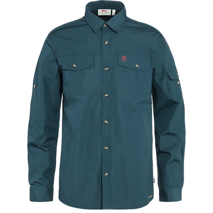 Fjällräven Singi Trekking Shirt LS Men-mountain blue-M