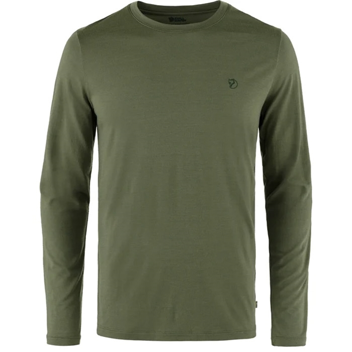 Fjällräven Abisko Wool LS Men-laurel green-M