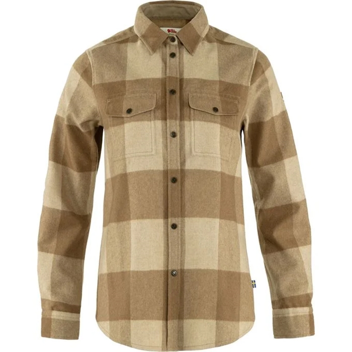 Fjällräven Canada Shirt Kvinder / Damer-Grønwheat Brun-2XL – Fleecejakker og softshell