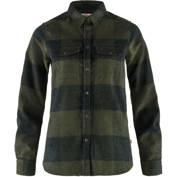 Fjällräven Canada Shirt Women-deep forest / dark grey-S