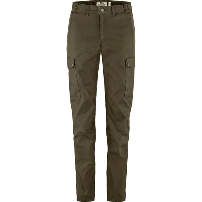 Se Fjällräven Stina Trousers Woman-dark olive-46-short - Bukser hos Outdoornu.dk