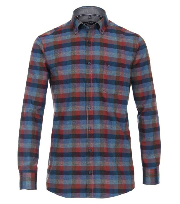 Billede af Casa Moda Bari softflannel, blue check - Skjorter