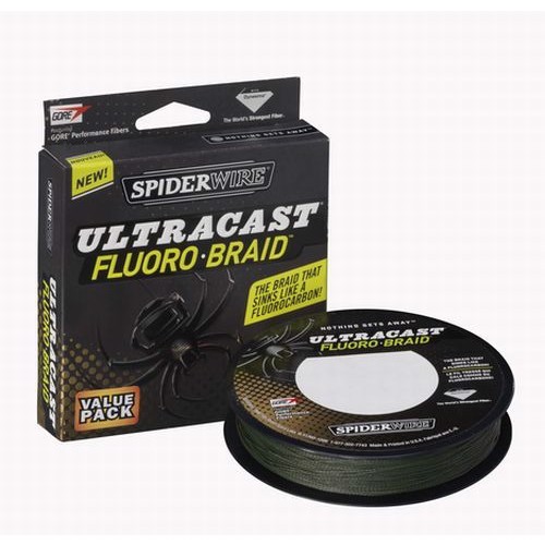 Spiderwire Fluoro Braid Ultracast, grøn