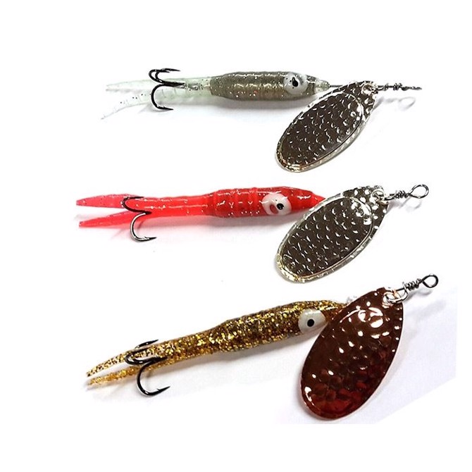 KarlK Flying Squid kondomspinner, 17 gr-klar sølv