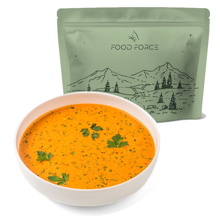 Food Force Tomatsuppe m/pasta og oksekød 60g (270kcal) - Mad