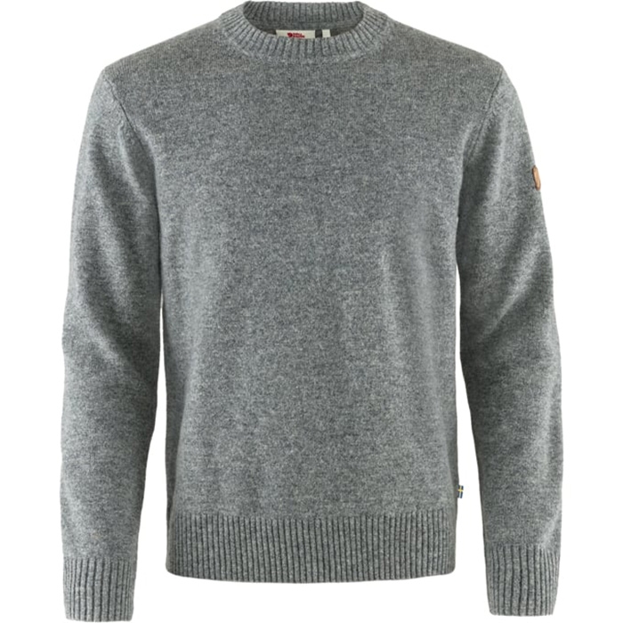 Fjällräven Övik Round-neck Sweater Men 100% uld-grey-XL