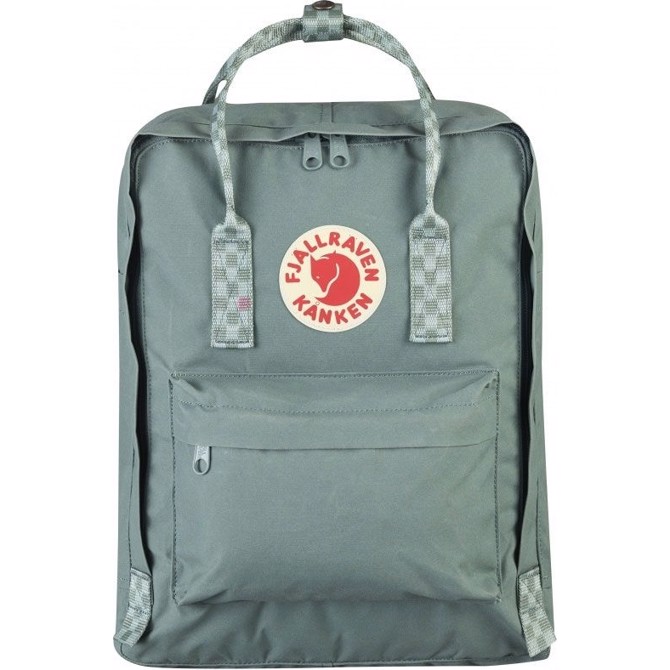 Fjällräven Kånken standard-frost green chess pattern