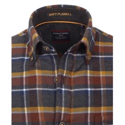 Casa Moda Garda softflannel, brown check