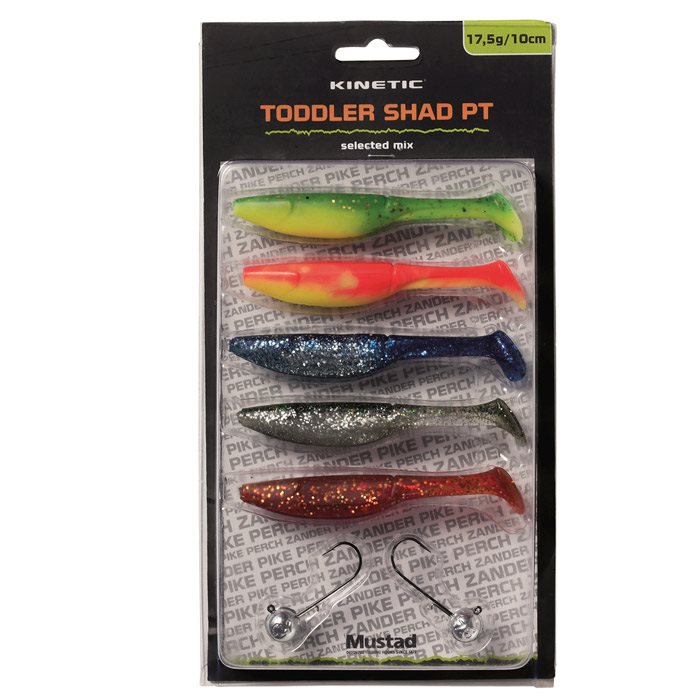 Billede af Kinetic Toddler Shad PT sortiment, 17,5g/10cm - Sortimenter