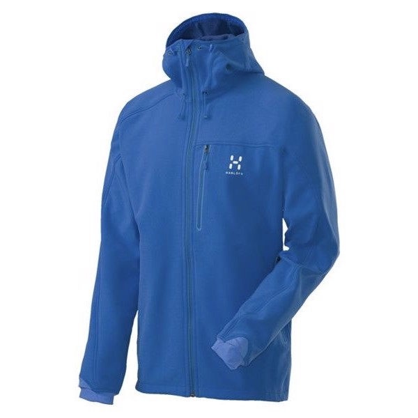 Haglöfs Gecko Hood softshell, storm blue