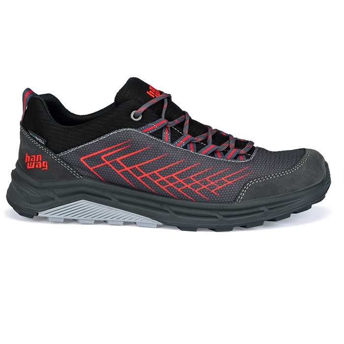 Hanwag Coastridge Low ES Men, asphalt/red-42,5 / UK 8,5 - Vandresko