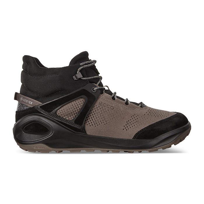 Ecco Biom 2GO M Mid GTX støvler, black/d.clay-45 - Vandrestøvler