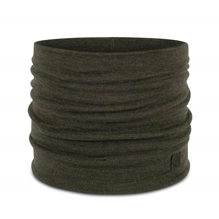 Buff Heavyweight Merino wool halsedisse-solid bark