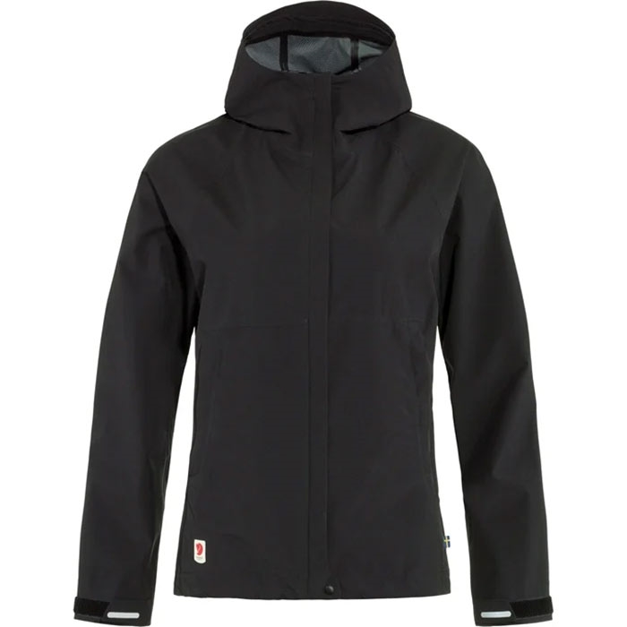Fjallraven Hydratic Trail Jacket Kvinder Damer Sort Regntøj Poncho
