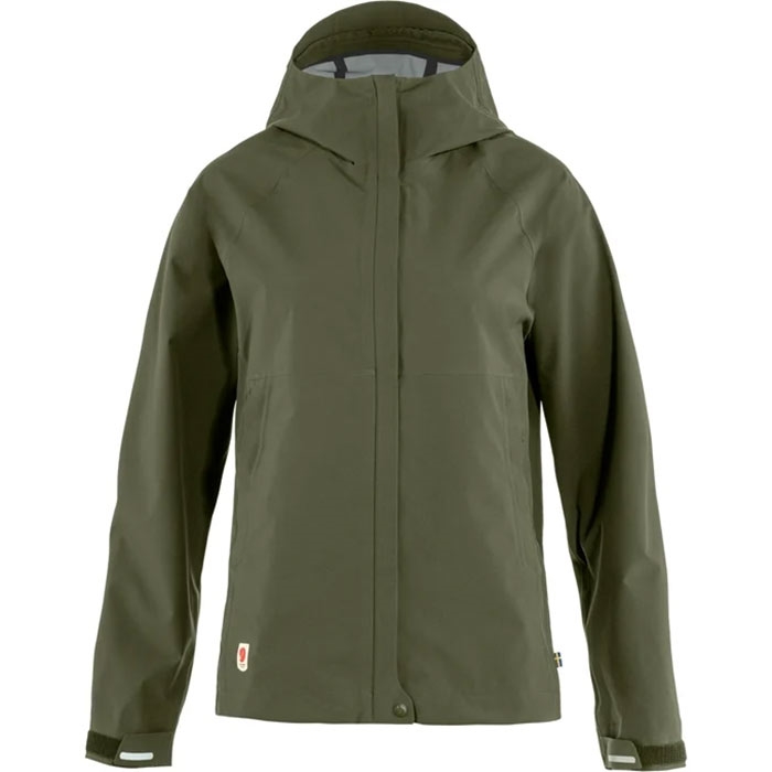 Fjallraven Hydratic Trail Jacket Kvinder Damer Laurel Grøn Regntøj Poncho