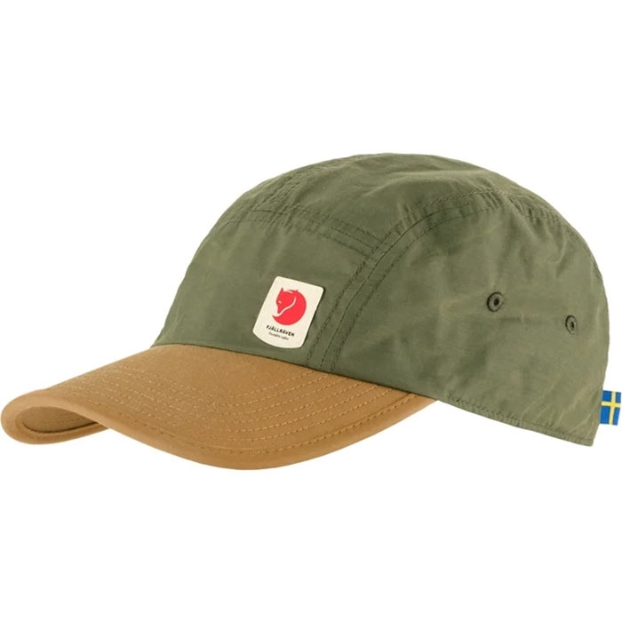 Fjällräven High Coast Wind Cap-green / buckwheat brown-L/XL - Baseball cap, kasket