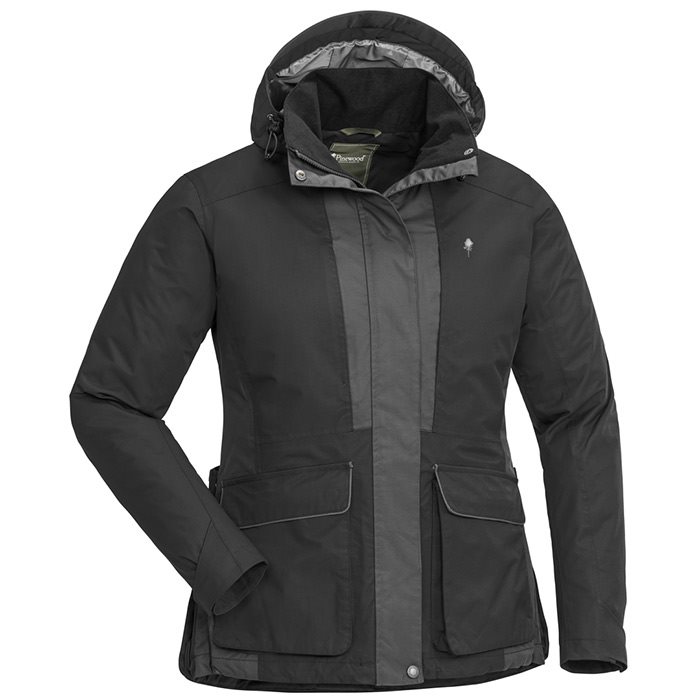 Se Pinewood Dogsports 2.0 Jakke Dame-black/d.antracite-2XL - Jakker hos Outdoornu.dk