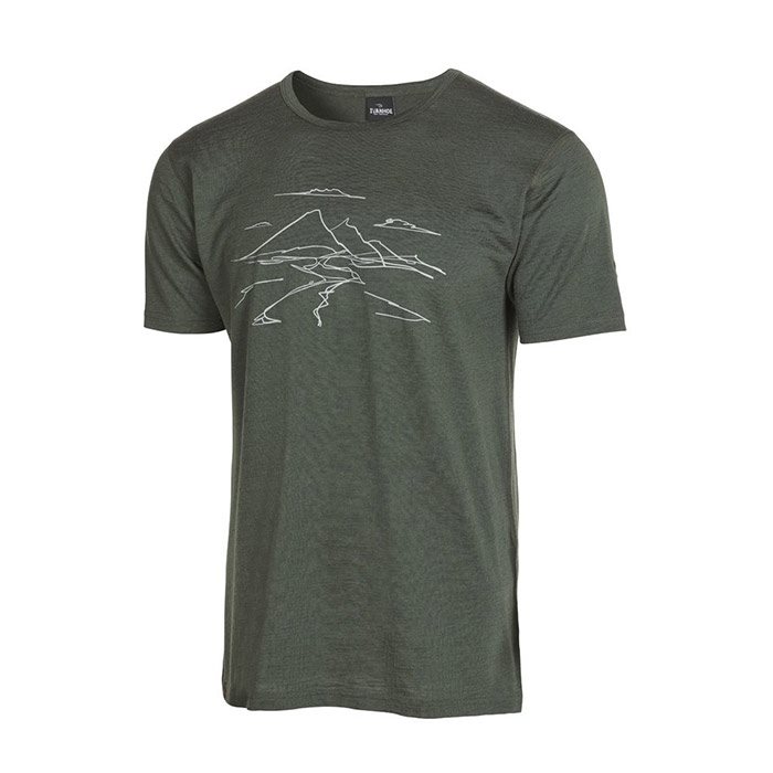 Ivanhoe Agaton Mountain T-Shirt 100% uld, rifle green