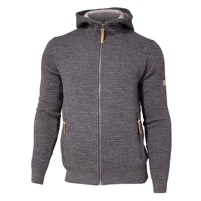 Ivanhoe Morel Hood Herre uldtrøje, grey-2XL