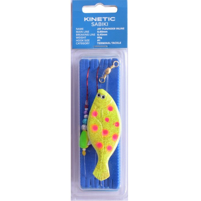 Kinetic Sabiki Jay Flounder Rig gul 120 g