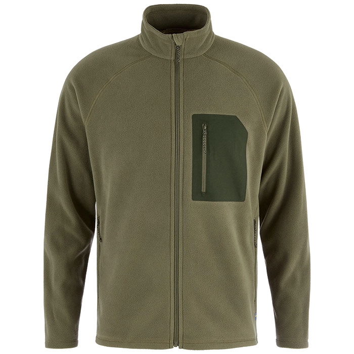 Fjällräven Kaipak Fleece Herre / Mænd-laurel green-deep forest-L - Fleecejakker