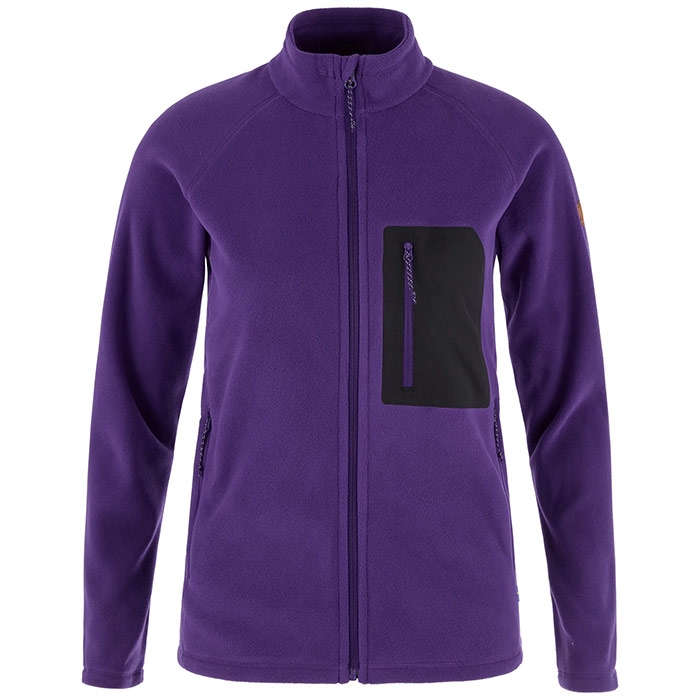 Fjällräven Kaipak Fleece Kvinder / Damer-dark violet-black-XS – Fleecejakker og softshell