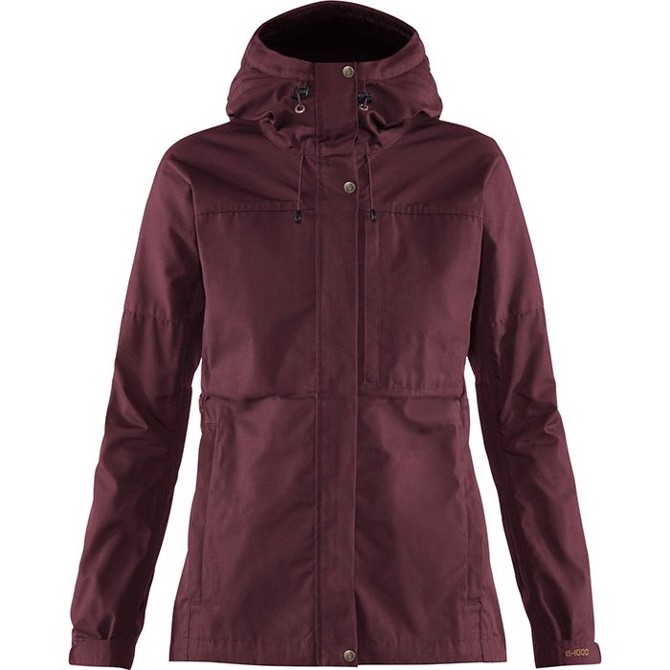 Fjällräven Kaipak Jacket Women-dark garnet / dark grey-S