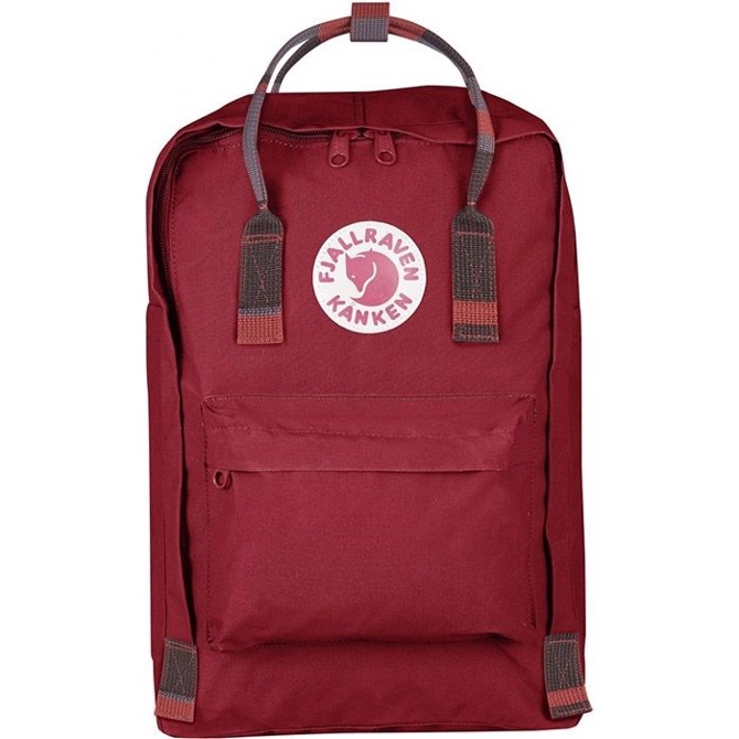 Fjällräven Kånken Laptop 15'' 18L-deep red / random blocked - Skoletasker / -rygsække