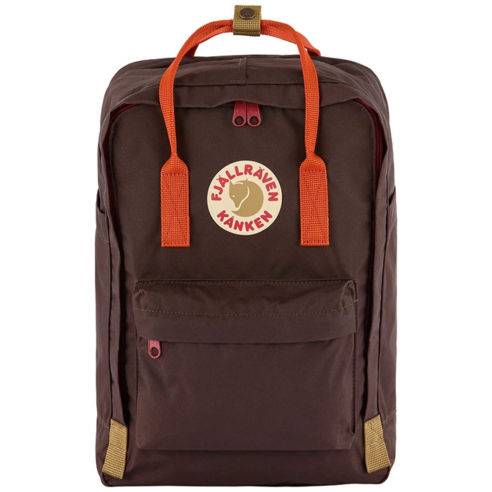 Fjällräven Kånken Koncept Laptop 15''-black oak-rowan red - Skoletasker / -rygsække