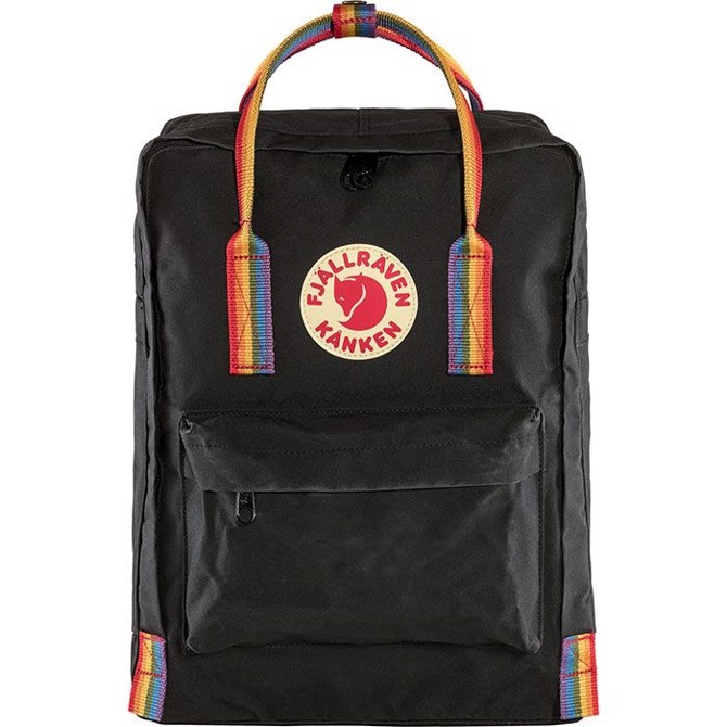 Fjällräven Kånken Rainbow 16L-black – Skoletasker / -rygsække