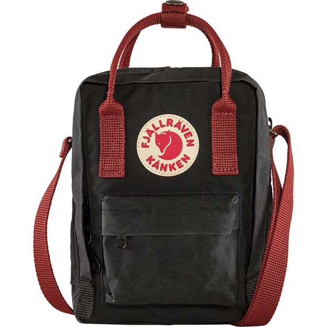 Fjällräven Kånken Sling-black ox red