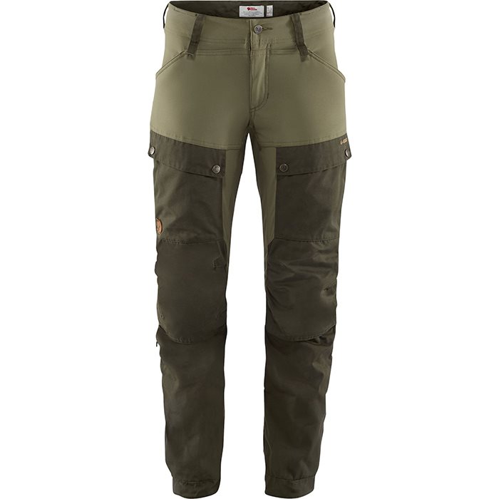 Fjallraven Keb Bukser Dame Kort-deep Forest / Laurel Green-40 Dametøj