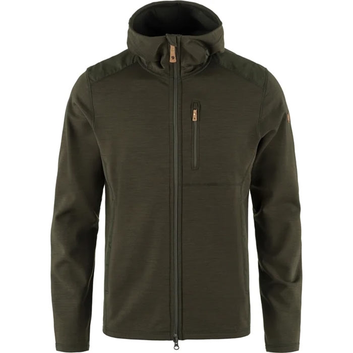 Fjällräven Keb Fleece Hoodie Men-deep forest-M - Fleecejakker