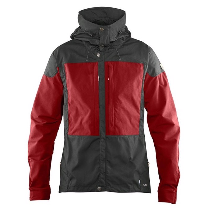Fjällräven Keb Jacket Herre / Mænd-stone grey / lava-L - Jakker