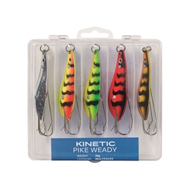 Kinetic Pike Weady blink sortiment m/æske, 25g