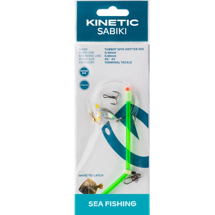 Kinetic Sabiki Spin Drifter pighvar forfang, silver