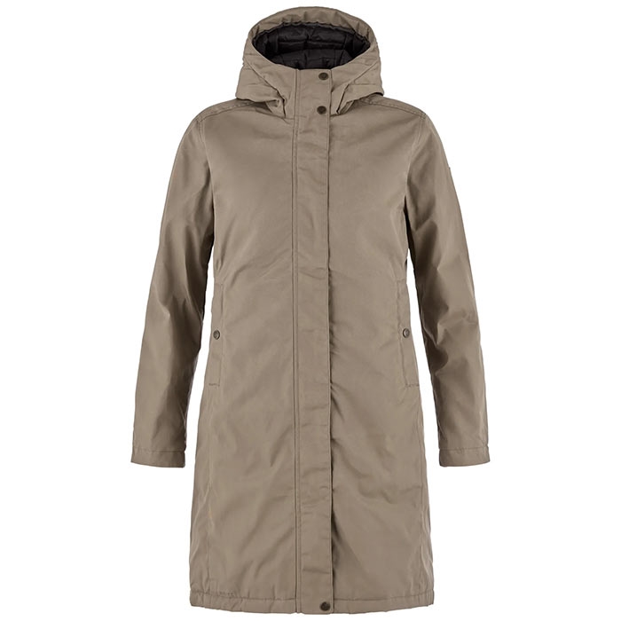 Fjällräven Kiruna Hydratic Padded Parka Kvinder / Damer-suede brown-M - Jakker
