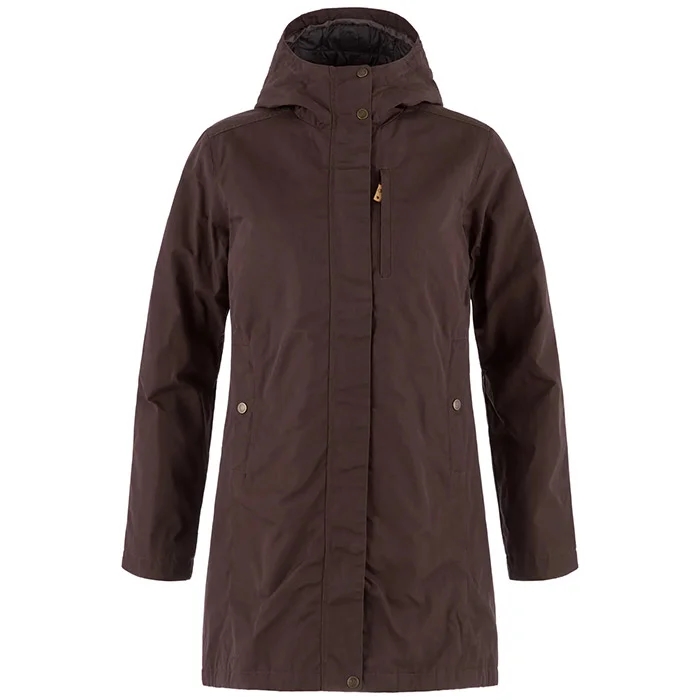 Fjällräven Kiruna Padded Parka Kvinder / Damer-black oak-XL - Jakker