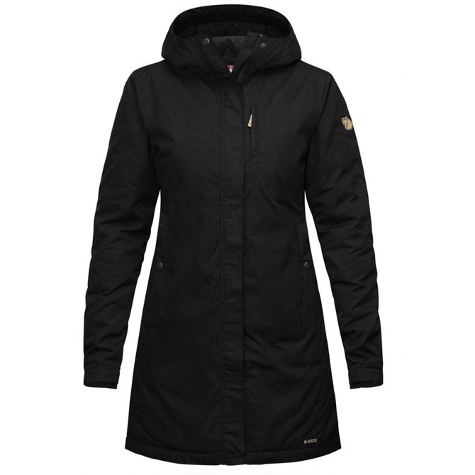 Billede af Fjällräven Kiruna Padded Parka Women-black-M - Jakker hos Outdoornu.dk