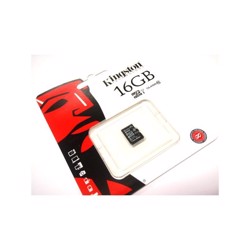 Kingston Micro SD kort 16GB, class 10