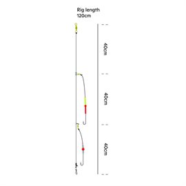 Kinetic Sabiki Surf Rig firetiger, str. 1/0