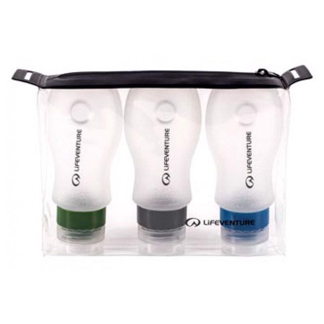 Lifeventure Silicone Flight Bottle Set, 3 stk.