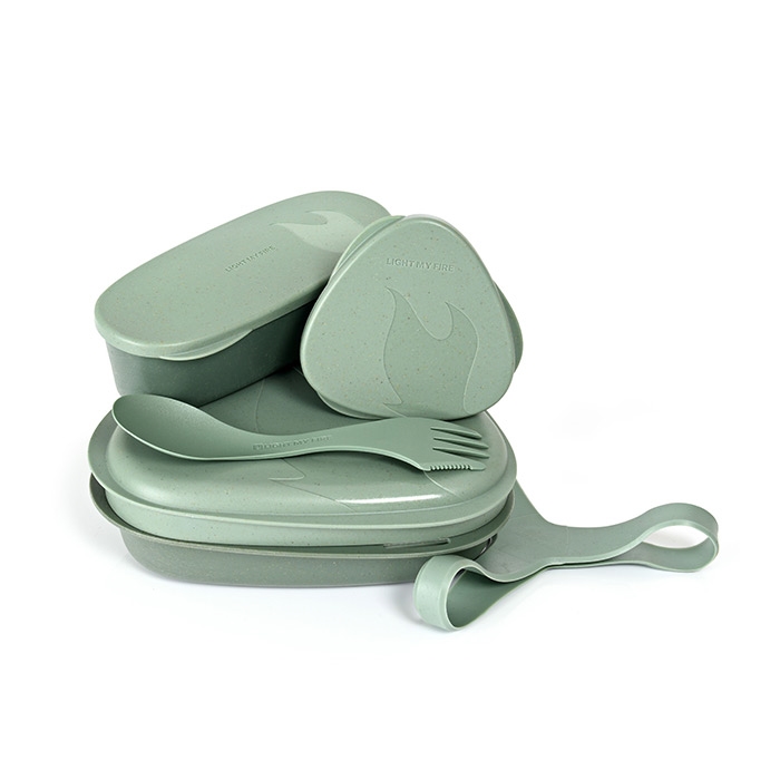 Billede af Light My Fire LunchKit BIO / spisesæt-sandy green - Madlaving hos Outdoornu.dk