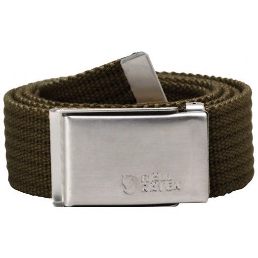 Fjällräven Merano Canvas Belt, 3mm-dark olive