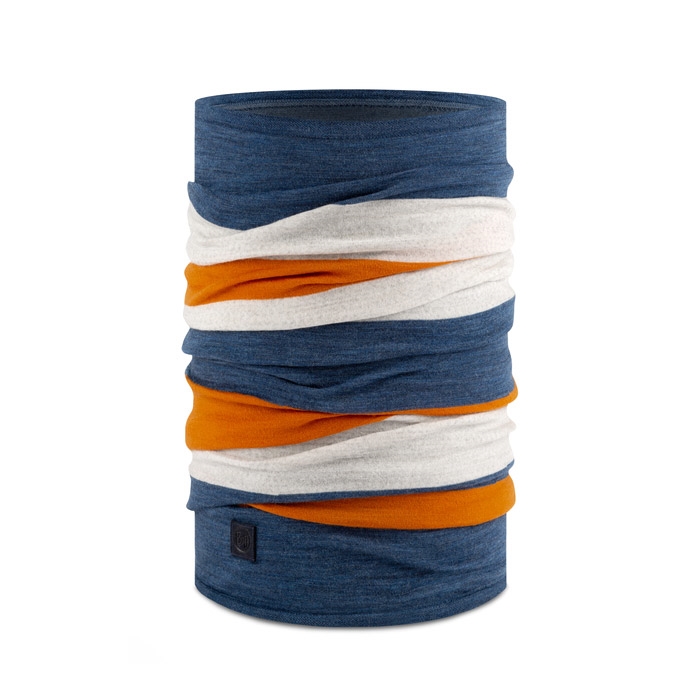 Buff Merino Move halsedisse-steel blue