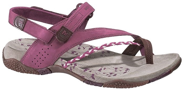 Egenskab Borger reagere Merrell Siena sandalsko, raspberry