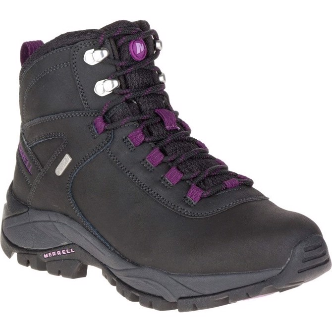 Merrell Vego Mid Dame, black/violet-38 - Vandrestøvler