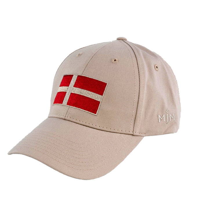 Billede af MJM Baseball Cap Danmark, beige - Baseball cap, kasket