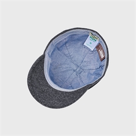 MJM Baseball Eco Merino Wool cap, dark antracite