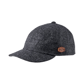 MJM Baseball Eco Merino Wool cap, dark antracite
